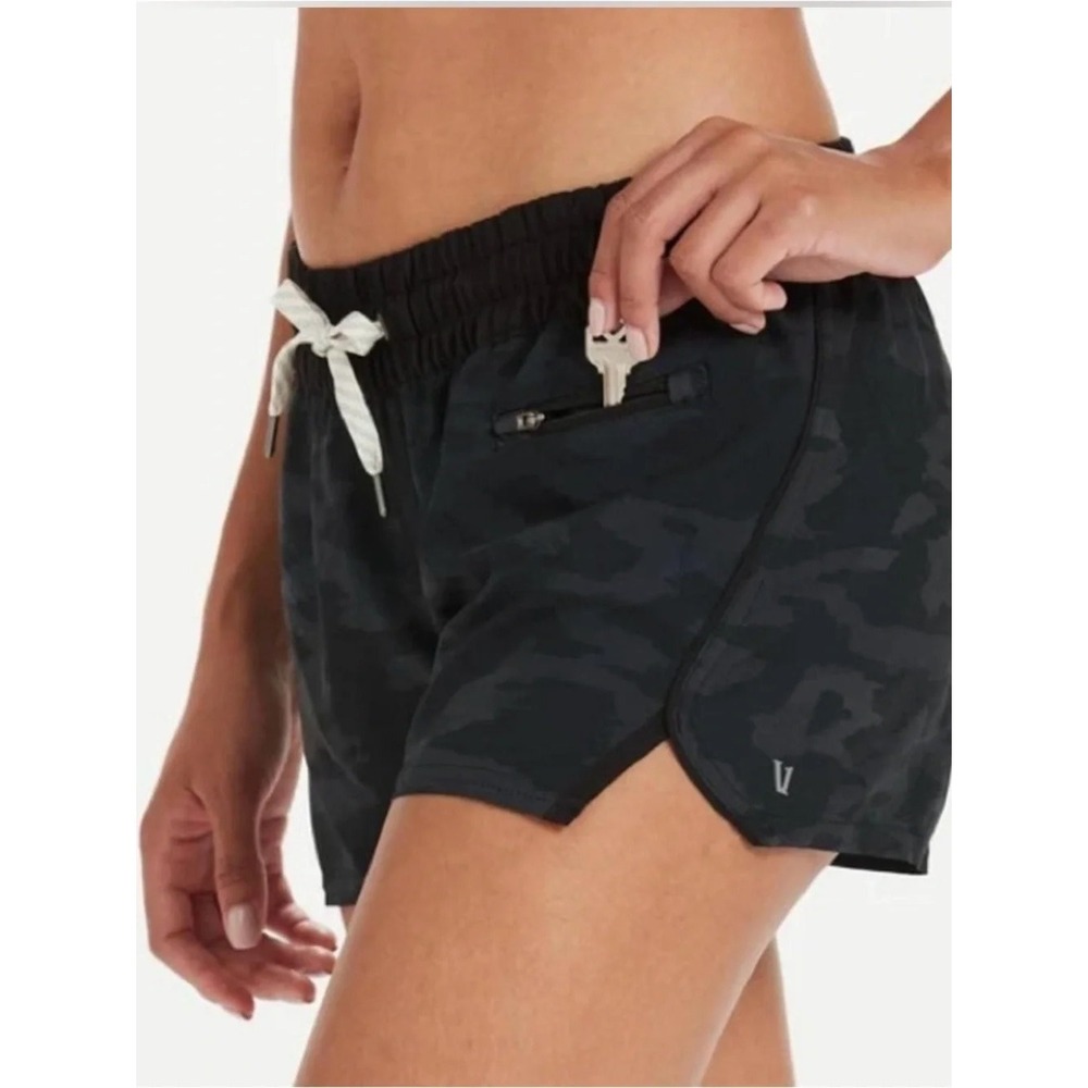 Vuori Black Camo Athletic Shorts